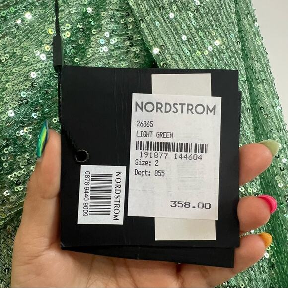 Mac Duggal 26865 Sequined Structured Bishop Sleeve Mini Dress - Picture 9 of 10